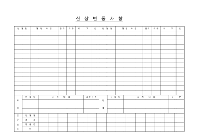 신상변동사항 신상변동사항